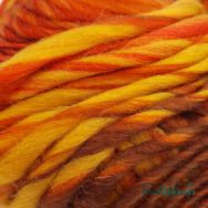 Scheepjes Felina 002 - orange-brown gradient wool yarn