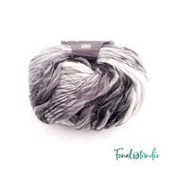 Scheepjes Felina 021 - fekete-fehér gyapjú fonal - black-white gradient yarn blend Scheepjes Felina 021 - fekete-fehér gyapjú fonal - black-white gradient yarn blend