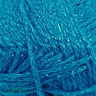 Scheepjes Twinkle 920 - csillogó türkizkék pamut fonal - glittering turquoise-blue cotton yarn