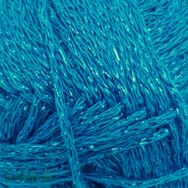 Scheepjes Twinkle 920 - csillogó türkizkék pamut fonal - glittering turquoise-blue cotton yarn