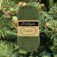 Scheepjes Twinkle 931 - csillogó zöld pamut fonal - glittering green cotton yarn Scheepjes Twinkle 931 - csillogó zöld pamut fonal - glittering green cotton yarn