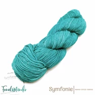 Symfonie Viva 1012 Emerald Sea  - turquoise wool yarn - türkiz fonal - 02