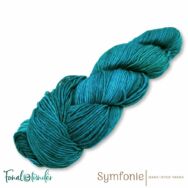 Symfonie Viva 1013 Peacock Green  - turquoise wool yarn - türkiz fonal - 03