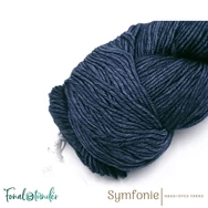 Symfonie Viva 1018 Midnight Blue  - merino wool yarn - sötétkék gyapjú fonal