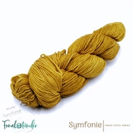 Symfonie Viva 1038 Spicy Mustard yellow merino wool yarn - sarga gyapjú fonal - 03