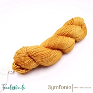 Symfonie Viva 1039 Turmeric yellow merino wool yarn - sárga gyapjú fonal - 03