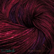 Symfonie Viva 1009 Valentine - merino wool yarn - vörös-lila gyapjú fonal - 02