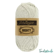 Scheepjes Mighty 759 Canyon - világos szürke pamut-juta fonal - light gray yarn