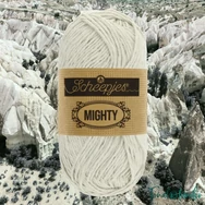 Scheepjes Mighty 759 Canyon - világos szürke pamut-juta fonal - light gray yarn