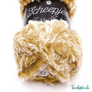 Scheepjes Furry Tales 972 Wood Cutter - világosbarna bundás fonal - brown fluffy yarn