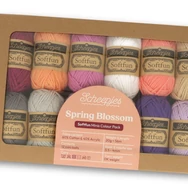 Scheepjes Softfun Color Pack - Spring Blossom - 12 gombolyag fonal  - 12 balls of yarn