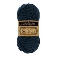Scheepjes Softfun 2401 Prussian - blue - sötétkék - pamut-akril fonal - yarn blend Scheepjes Softfun 2401 Prussian - blue - sötétkék - pamut-akril fonal - yarn blend