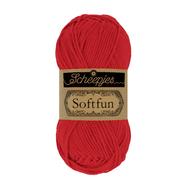 Scheepjes Softfun 2410 Candy Apple - red - almapiros - pamut-akril fonal - yarn blend Scheepjes Softfun 2410 Candy Apple - red - almapiros - pamut-akril fonal - yarn blend