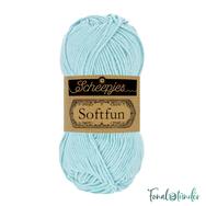 Scheepjes Softfun 2613 Sky - világos égkék - pamut-akril fonal - yarn blend Scheepjes Softfun 2613 Sky - világos égkék - pamut-akril fonal - yarn blend