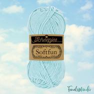 Scheepjes Softfun 2613 Sky - világos égkék - pamut-akril fonal - yarn blend Scheepjes Softfun 2613 Sky - világos égkék - pamut-akril fonal - yarn blend