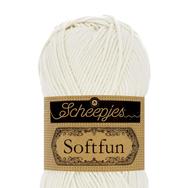 Scheepjes Softfun 2426 Lace - cream-white - krémfehér - pamut-akril fonal - yarn blend Scheepjes Softfun 2426 Lace - cream-white - krémfehér - pamut-akril fonal - yarn blend