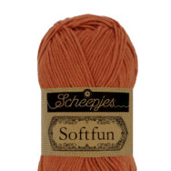 Scheepjes Softfun 2431 Clay - orange-brown - narancs-barna pamut-akril fonal - yarn blend