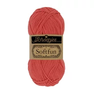 Scheepjes Softfun 2449 Salmon - red - lazacpiros - pamut-akril fonal - yarn blend