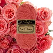 Scheepjes Softfun 2449 Salmon - red - lazacpiros - pamut-akril fonal - yarn blend Scheepjes Softfun 2449 Salmon - red - lazacpiros - pamut-akril fonal - yarn blend