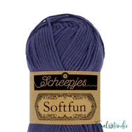 Scheepjes Softfun 2463 Purple - sötét lila - pamut-akril fonal - yarn blend - kep 3