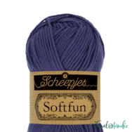 Scheepjes Softfun 2463 Purple - sötét lila - pamut-akril fonal - yarn blend - kep 3