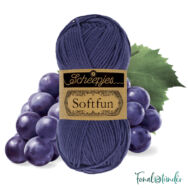 Scheepjes Softfun 2463 Purple - sötét lila - pamut-akril fonal - yarn blend - kep 2