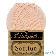 Scheepjes Softfun 2466 Peach - világos barackszín - pamut-akril fonal - yarn blend