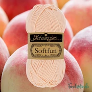 Scheepjes Softfun 2466 Peach - világos barackszín - pamut-akril fonal - yarn blend