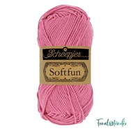 Scheepjes Softfun 2480 Pink - élénk rózsaszín - pamut-akril fonal - yarn blend