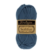Scheepjes Softfun 2489 Denim blue - farmerkék - pamut-akril fonal - yarn blend