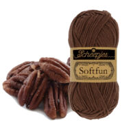 Scheepjes Softfun 2491 Pecan - brown - barna - pamut-akril fonal - yarn blend