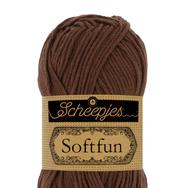 Scheepjes Softfun 2491 Pecan - brown - barna - pamut-akril fonal - yarn blend Scheepjes Softfun 2491 Pecan - brown - barna - pamut-akril fonal - yarn blend