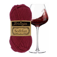 Scheepjes Softfun 2492 Bordeaux red - bordó - pamut-akril fonal - yarn blend