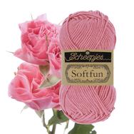 Scheepjes Softfun 2514 Rose - pink - rózsaszín - pamut-akril fonal - yarn blend Scheepjes Softfun 2514 Rose - pink - rózsaszín - pamut-akril fonal - yarn blend