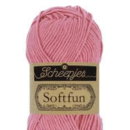 Scheepjes Softfun 2514 Rose - pink - rózsaszín - pamut-akril fonal - yarn blend