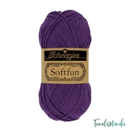 Scheepjes Softfun 2515 Deep Violet - élénk lila - pamut-akril fonal - yarn blend