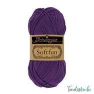 Scheepjes Softfun 2515 Deep Violet - élénk lila - pamut-akril fonal - yarn blend Scheepjes Softfun 2515 Deep Violet - élénk lila - pamut-akril fonal - yarn blend