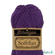 Scheepjes Softfun 2515 Deep Violet - élénk lila - pamut-akril fonal - yarn blend - kép 3 Scheepjes Softfun 2515 Deep Violet - élénk lila - pamut-akril fonal - yarn blend - kép 3