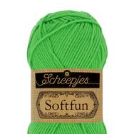 Scheepjes Softfun 2517 Kelly - vivid green - élénkzöld - pamut-akril fonal - yarn blend Scheepjes Softfun 2517 Kelly - vivid green - élénkzöld - pamut-akril fonal - yarn blend
