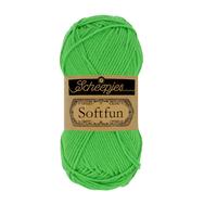 Scheepjes Softfun 2517 Kelly - vivid green - élénkzöld - pamut-akril fonal - yarn blend Scheepjes Softfun 2517 Kelly - vivid green - élénkzöld - pamut-akril fonal - yarn blend