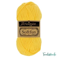 Scheepjes Softfun 2518 Canary yellow - citromsárga - pamut-akril fonal - yarn blend