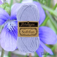 Scheepjes Softfun 2519 Vilolet - ibolya lila - pamut-akril fonal - yarn blend