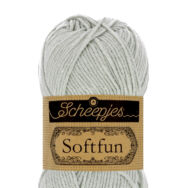 Scheepjes Softfun 2530 Cloud - light-gray - halvány szürke - pamut-akril fonal - yarn blend