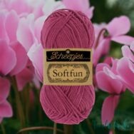 Scheepjes Softfun 2534 Cyclamen - lila - pamut-akril fonal - yarn blend - 2