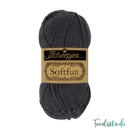 Scheepjes Softfun 2601 Graphite - dark gray - sötét szürke - pamut-akril fonal - yarn blend