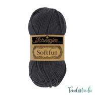 Scheepjes Softfun 2601 Graphite - dark gray - sötét szürke - pamut-akril fonal - yarn blend Scheepjes Softfun 2601 Graphite - dark gray - sötét szürke - pamut-akril fonal - yarn blend