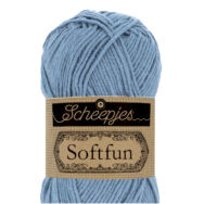 Scheepjes Softfun 2602 Slate Blue - palakék - pamut-akril fonal - yarn blend
