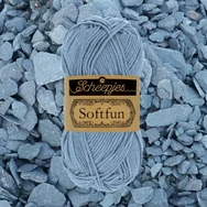 Scheepjes Softfun 2602 Slate Blue - palakék - pamut-akril fonal - yarn blend