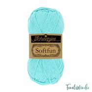 Scheepjes Softfun 2603 Cool Blue - világos hűvös kék - pamut-akril fonal - yarn blend Scheepjes Softfun 2603 Cool Blue - világos hűvös kék - pamut-akril fonal - yarn blend
