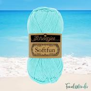 Scheepjes Softfun 2603 Cool Blue - világos hűvös kék - pamut-akril fonal - yarn blend Scheepjes Softfun 2603 Cool Blue - világos hűvös kék - pamut-akril fonal - yarn blend